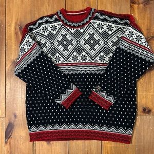 Dale of Norway pure 100% wool multi color mens XL Sweater